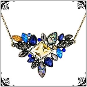 Multi Colored Rhinestone Necklace Brand New